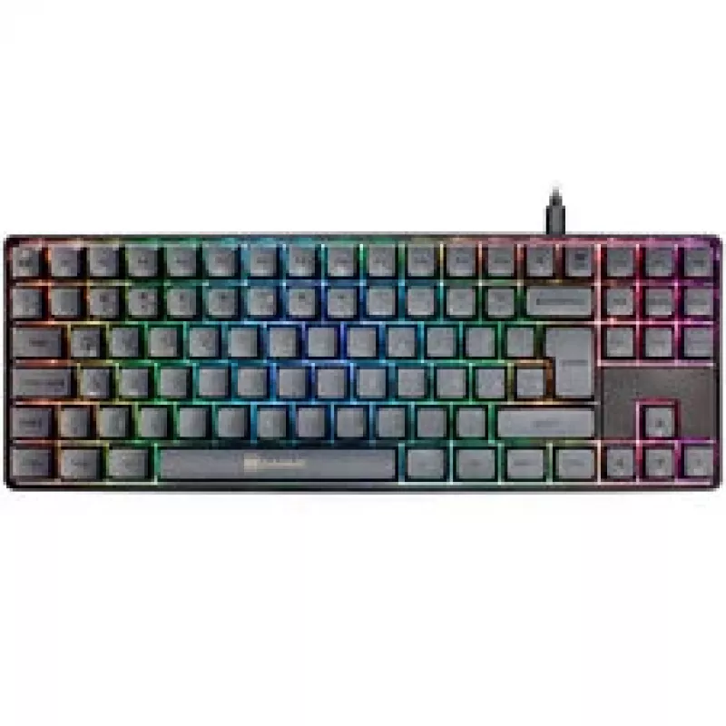 GAMIAC TKL90G Gaming-Tastatur, Kailh Blau – Schwarz/Grau