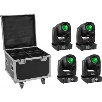 LED-Beleuchtungsset EUROLITE TMH-B90 4x mit Transportkoffer und Rollen