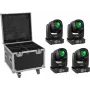 LED-Beleuchtungsset EUROLITE TMH-B90 4x mit Transportkoffer und Rollen