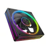 Gehäuselüfter MODECOM VOLCANO LOOP 120 ARGB Reverse Fan Schwarz 120 mm PWM 400–1400 RPM ARGB-Header