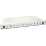 Lightwin LWL-Spleißbox, 24 Fasern, 12x DLC Multimode, 50/125µm OM3 Pigtail-Spleißboxen (SPBOX 24G50 OM3 DLC)