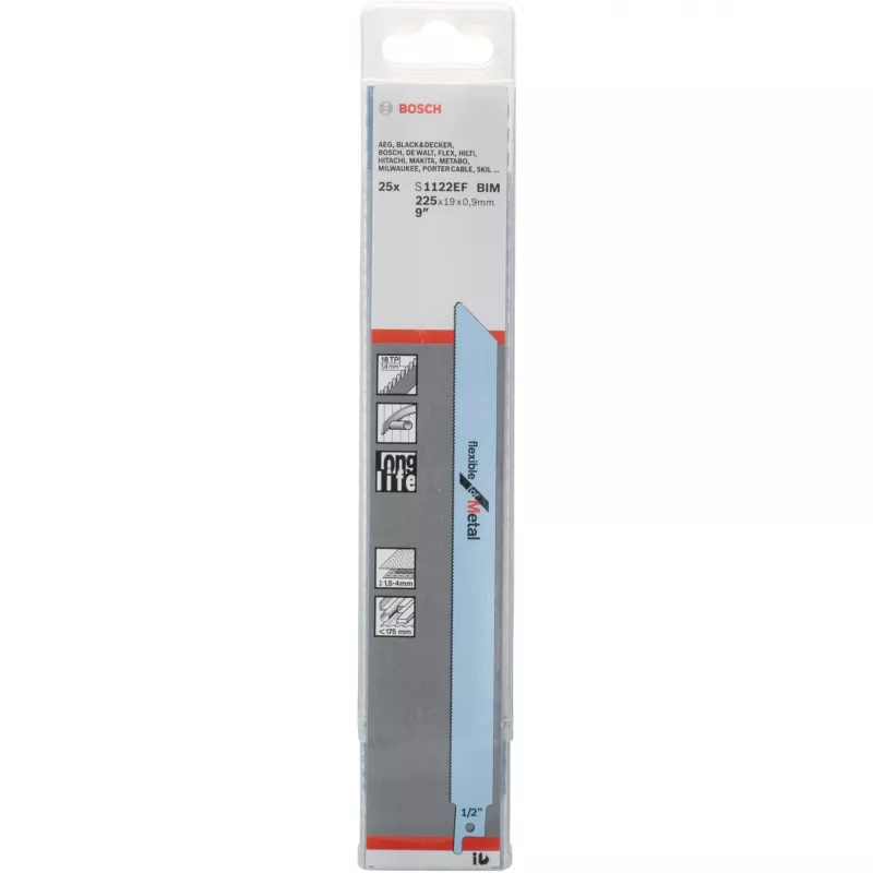 Bosch 2 608 657 553 Stich-/Kurvenhub-/Säbelsägeblatt Säbelsägeblatt Bimetal 1 Stk.