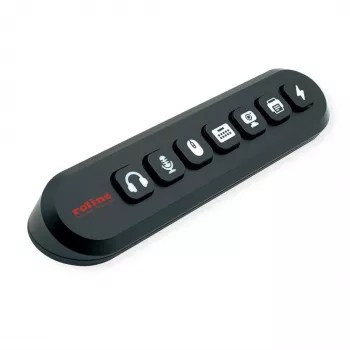 ROLINE USB 3.2 Gen 1 Hub, 7-fach, austauschbare Tasten, Typ-A-Anschlusskabel