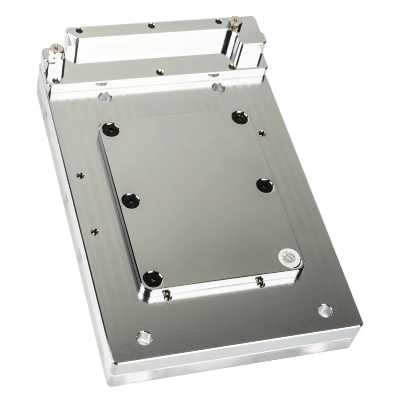 Water block BitsPower Monoblock für ASRock X399M Taichi RGB, Acryl/Kupfer, vernickelt, 90×142×29,1 mm