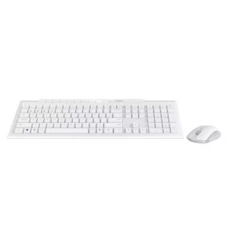Rapoo 8210M Multimodus-Funk-Tastatur-und-Maus-Set, Weiß