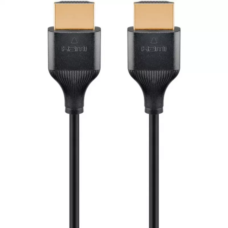 Goobay HDMI-Kabel 1m Typ A Stecker-Stecker 48 Gbit/s Schwarz