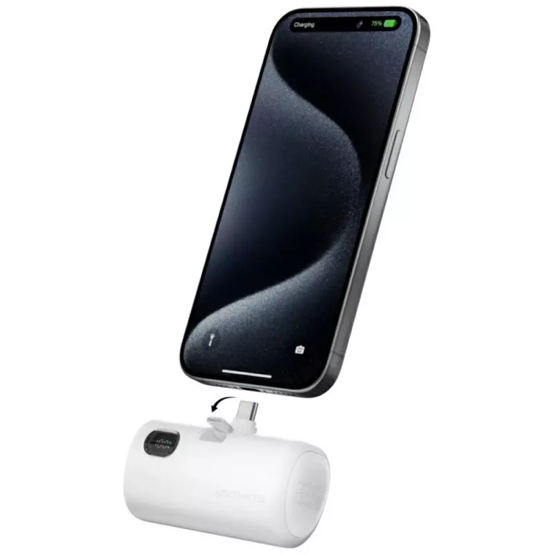 Powerbank 4smarts 541657 5000 mAh Li‑Ion weiß USB‑C 2 Anschlüsse PD 2.0 PPS Quick Charge 3.0 3,63 V