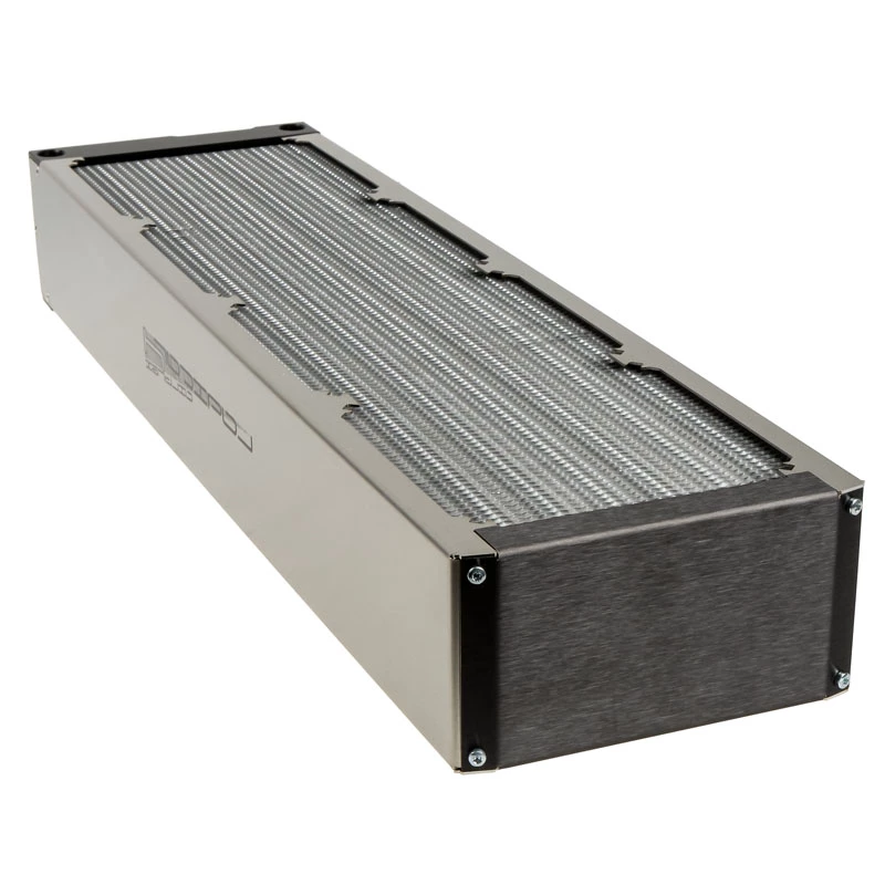 Radiator Aqua-Computer airplex radical 4/480 — Aluminium/Kupfer/Edelstahl, 520×140×73 mm