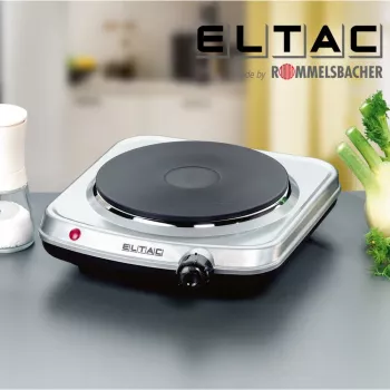 Heizplatte Rommelsbacher ELTAC EK 18 — Einzelkochfeld, 1500 W, silber metallic