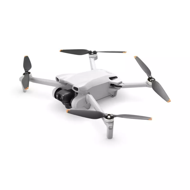 Quadcopter DJI Mini 3 Fly More Combo — 4-Rotor-Drohne, 12-MP-4K-Kamera, 10.000 m Reichweite, 10,55 m/s Höchstgeschwindigkeit, 2453 mAh Akku, 0,248 kg, grau