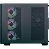 Tower-PC-Gehäuse AEROCOOL P500C EVO-G-BK-v1 mit 2 Hartglas-Seitenteilen, Schwarz