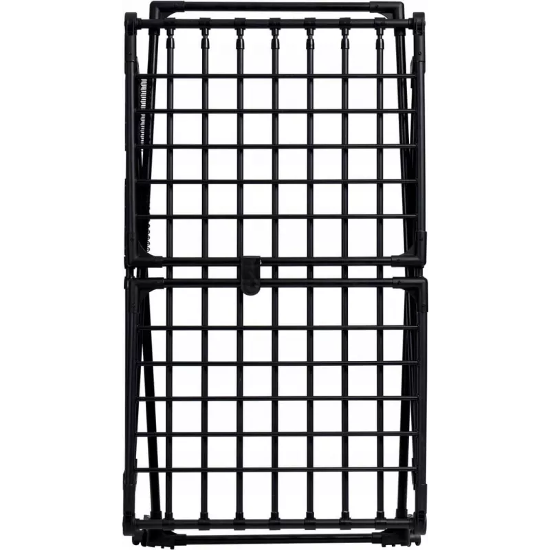 Wäscheständer PROMIS MONZA ausziehbar groß schwarz - klappbar freistehend, H1160mm B2600mm T6000mm