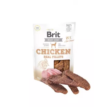 BRIT Meaty Jerky Hähnchenfilets Hundesnacks, 80 g