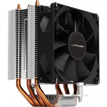 Luft-CPU-Kühler LC-Power Cosmo Cool LC-CC-95-V2 — Sockel Intel S1151/S1200/S1700, AMD AM4/AM5, schwarz