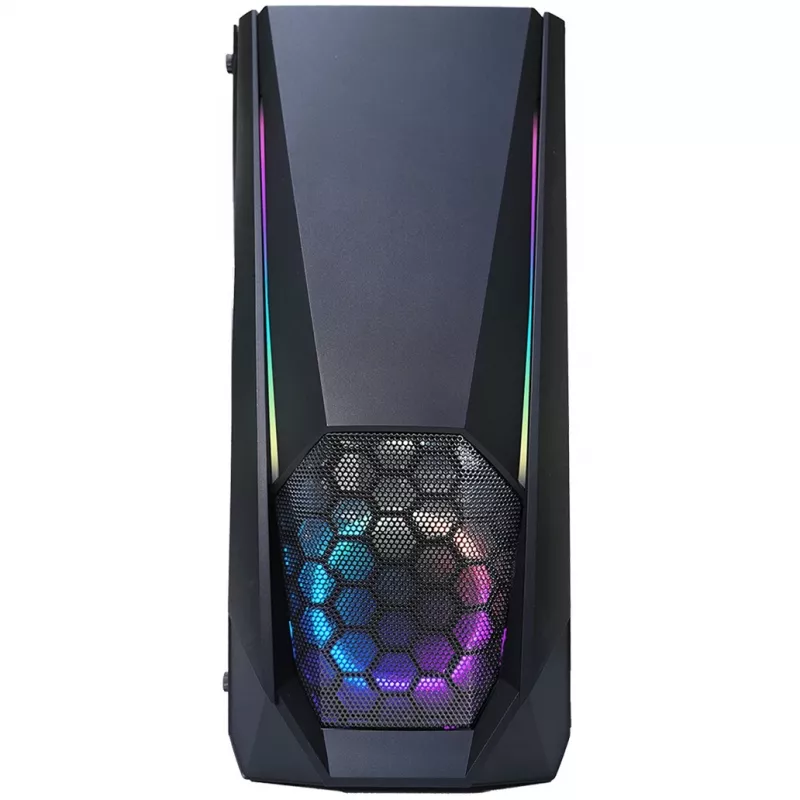 Xilence Xilent Blast X505.ARGB Gaming-PC-Gehäuse, RGB ATX Midi-Tower, schwarz (XG141)