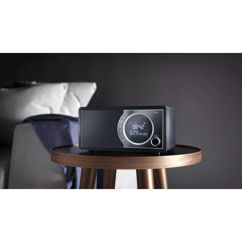 Sharp DR-450 Digitalradio – Schwarz, Personal, Digital, DAB, DAB+, FM, 87,5 – 108 MHz, 174,928 – 239,2 MHz, 3 W