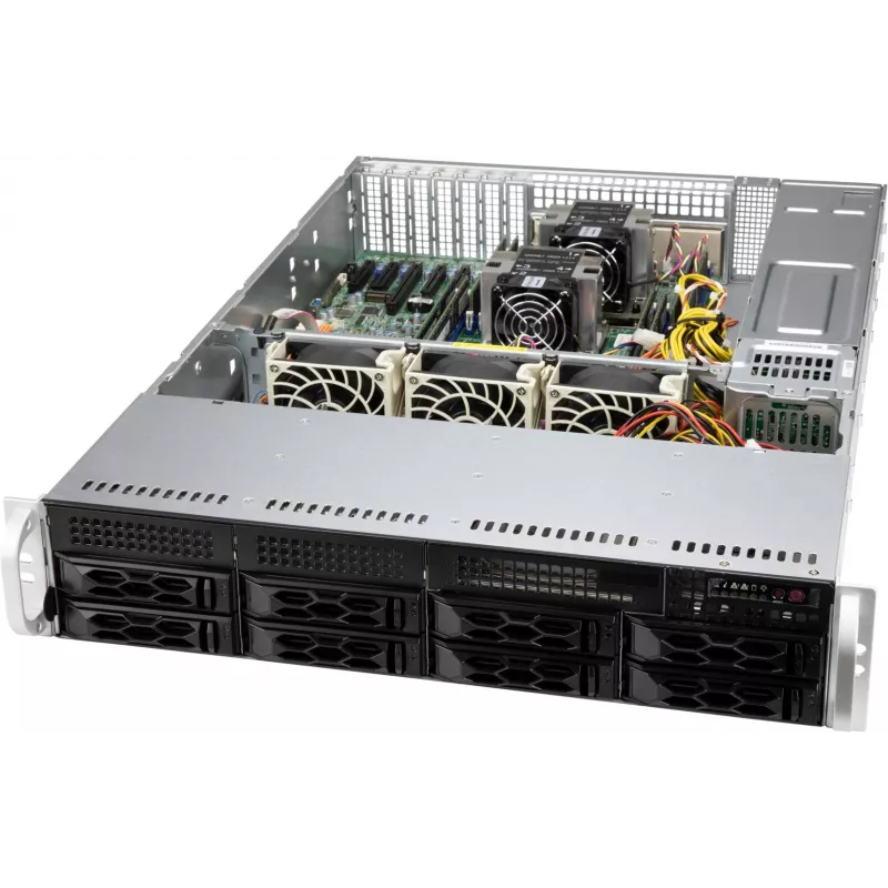 Supermicro CSE-LA25TQC-R609LP Computergehäuse Rack Schwarz 600 W