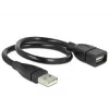 USB-Kabel DeLOCK 35cm USB 2.0 83498 Schwarz