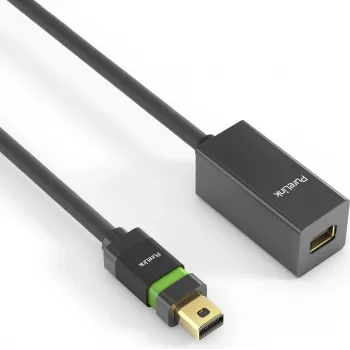 PureLink Ultimate Series - DisplayPort-Verlängerungskabel - Mini DisplayPort (M) Locking auf Mini DisplayPort (W) Locking - DisplayPort 1,2 - 1,5m - Rund, unterstützt 4K 60 Hz