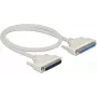 Serielles Kabel DELOCK 86910 – D-Sub 37-polig auf D-Sub 37-polig, beige, 0,5 m
