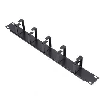 Kabelmanagement-Panel Extralink 6001 — Stahlgehäuse, Schwarz