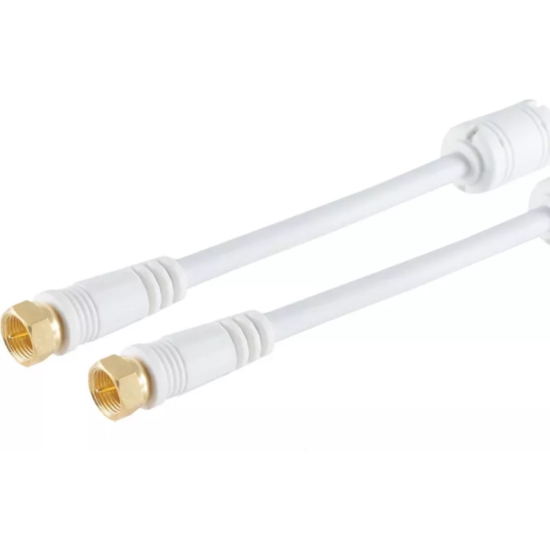Satellitenverbindungskabel ShiverPeaks 80305 — F-Stecker auf F-Stecker mit Mittelstift, 5 m