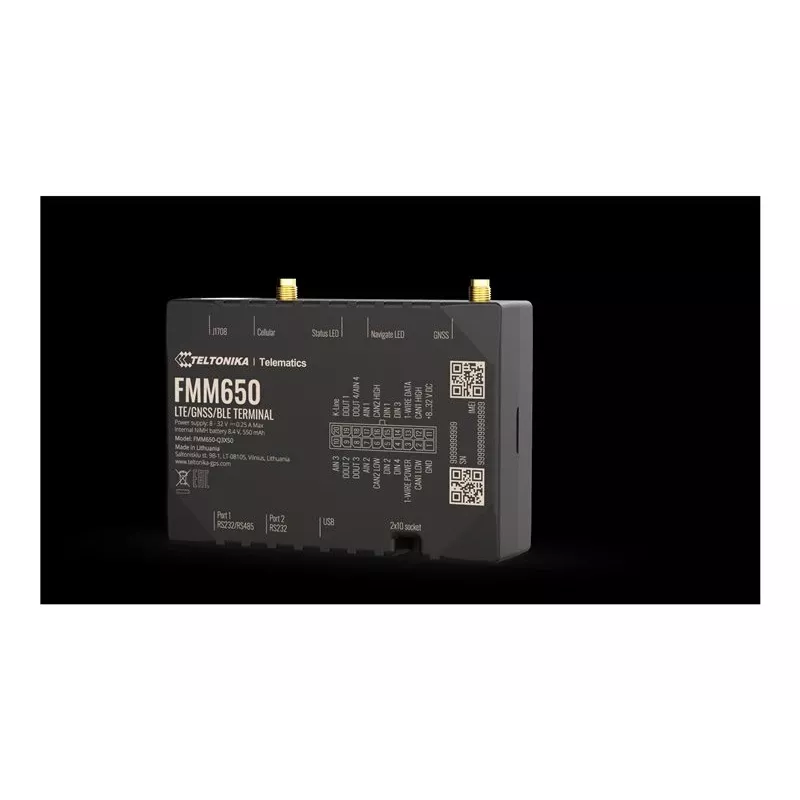 GPS-Tracker TELTONIKA TELEMATICS FMM650 — 4G-Konnektivität, kompaktes Design