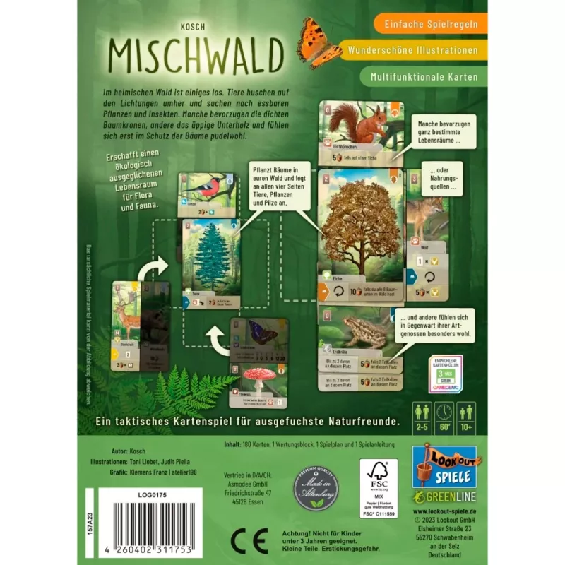 Mischwald, Kartenspiel