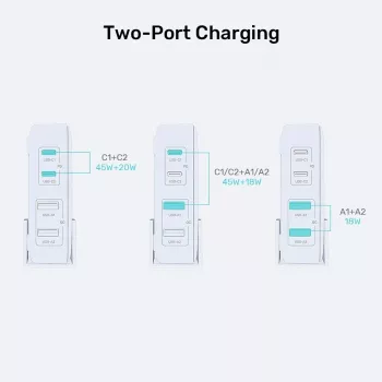Ladegerät für Mobilgeräte UNITEK P1228ABK01-EU Universal Schwarz AC Schnellladen