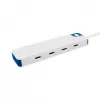 Hyper HyperDrive Flex 4-Port USB-C Hub, Weiß/Blau | HD5201BUGL