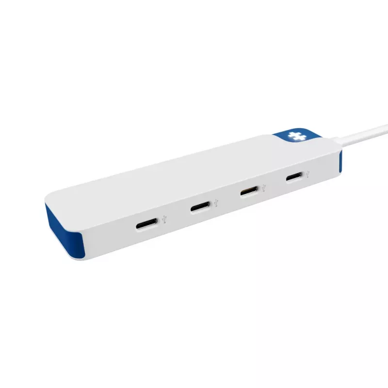 Hyper HyperDrive Flex 4-Port USB-C Hub, Weiß/Blau | HD5201BUGL