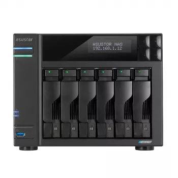 Asustor LOCKERSTOR 6 NAS Desktop Intel® Celeron® N5105 8 GB DDR4 HDD ADM Schwarz