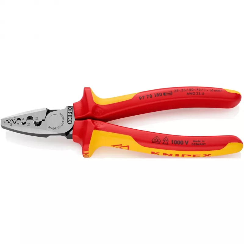 Kabel-Crimp-Kombizange Knipex 97 78 180