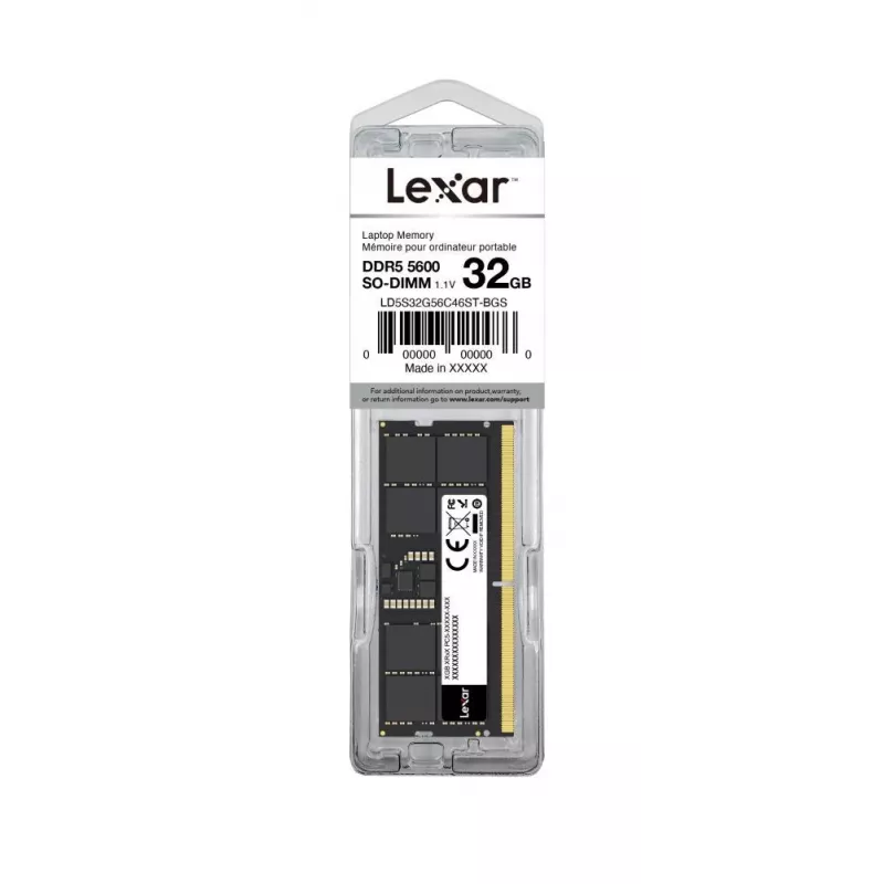 NB MEMORY 32GB DDR5-5600 SO/LD5S32G56C46ST-BGS LEXAR