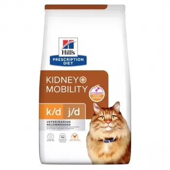 HILL'S PD K/D Kidney + Mobility Huhn - Trockenfutter für Katzen - 3 kg