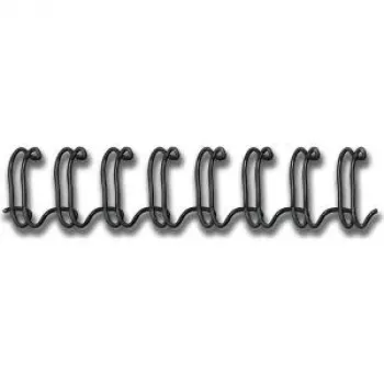Fellowes - Bindekamm - 8 mm - 297 mm - 34 Ringe - A4 (210 x 297 mm) - 60 Blatt - Schwarz - 100 Stück. (53261)