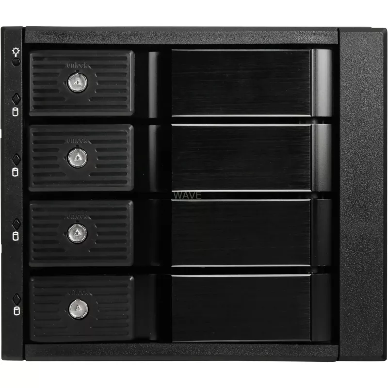 SilverStone SST-FS304-12G externes 3,5-Zoll-Gehäuse, 4-Bay – schwarz