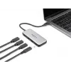DeLOCK 64261 USB 3.2 Gen 1 Type-C Hub 10000 Mbit/s Schwarz Grau