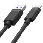 UNITEK USB-KABEL USB-A — USB-C 25CM, Y-C480BK