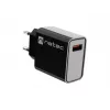 NATEC AC-Schnellladegerät für den Innenbereich, kabelgebunden, Ribera – 18 W (5–15 V, bis zu 3 A), 1× USB-A, Huawei FCP/SCP, schwarz