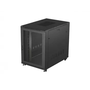 Lanberg Standschrank Rack 19 inch 22U 800x1200mm, zur Montage, schwarz, perforierte Tür