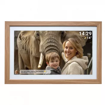 Denver PFF-2162LW digitaler Bilderrahmen Hellbraun 54,6 cm (21,5 inch) Touchscreen Wi-Fi
