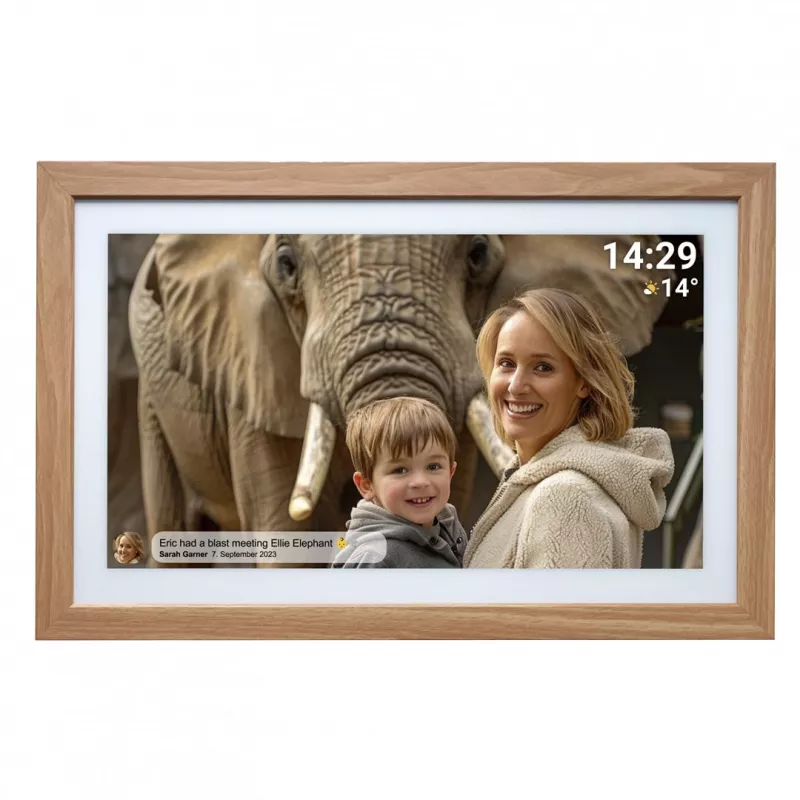 Denver PFF-2162LW digitaler Bilderrahmen Hellbraun 54,6 cm (21,5 inch) Touchscreen Wi-Fi