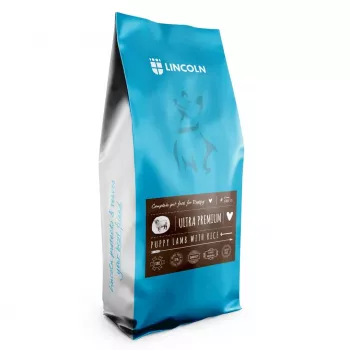 Trockenfutter für Hunde Lincoln Puppy Lamb mit Reis, 12 kg