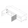 Cama RTV-Schrank PAFOS 150x42x52 weiß matt