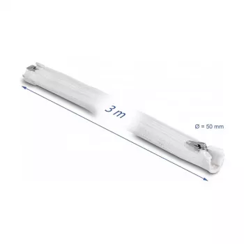Geflechtschlauch DeLOCK 20835 3 m x 50 mm Weiß