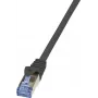 LogiLink PrimeLine - Patchkabel - RJ-45 (M) zu RJ-45 (M) - 20 m - SFTP, PiMF - CAT 6a - halogenfrei, vergossen, rastnasenfrei - schwarz