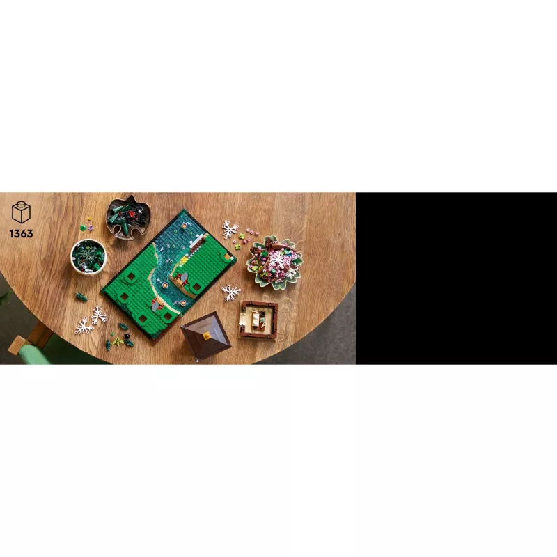 LEGO Bauset ICONS 10315 Zen-Garten, 1363 Teile, 18+, Maße 210×320×200 mm, Gewicht 4,19 kg