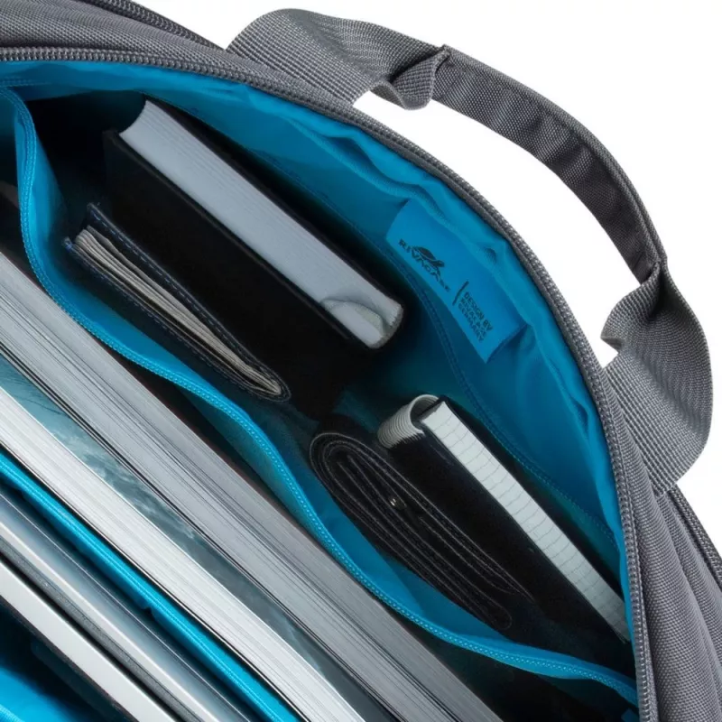 Laptop-Hülle Rivacase Alpendorf Eco für 16-Zoll-Laptops, grau, schlanke Schutzhülle