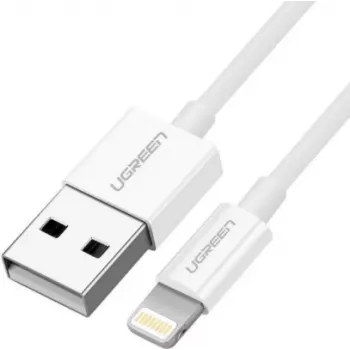 Ugreen Kabel USB 2.0 A Lightning 2 m, 5 V / 2,4 A iPhone 7 / 7 plus / 6S / 6 / 6 Plus, iPhone 5s/5c/5, iPad Mini/Mini 2, iPad 1 m Weiß